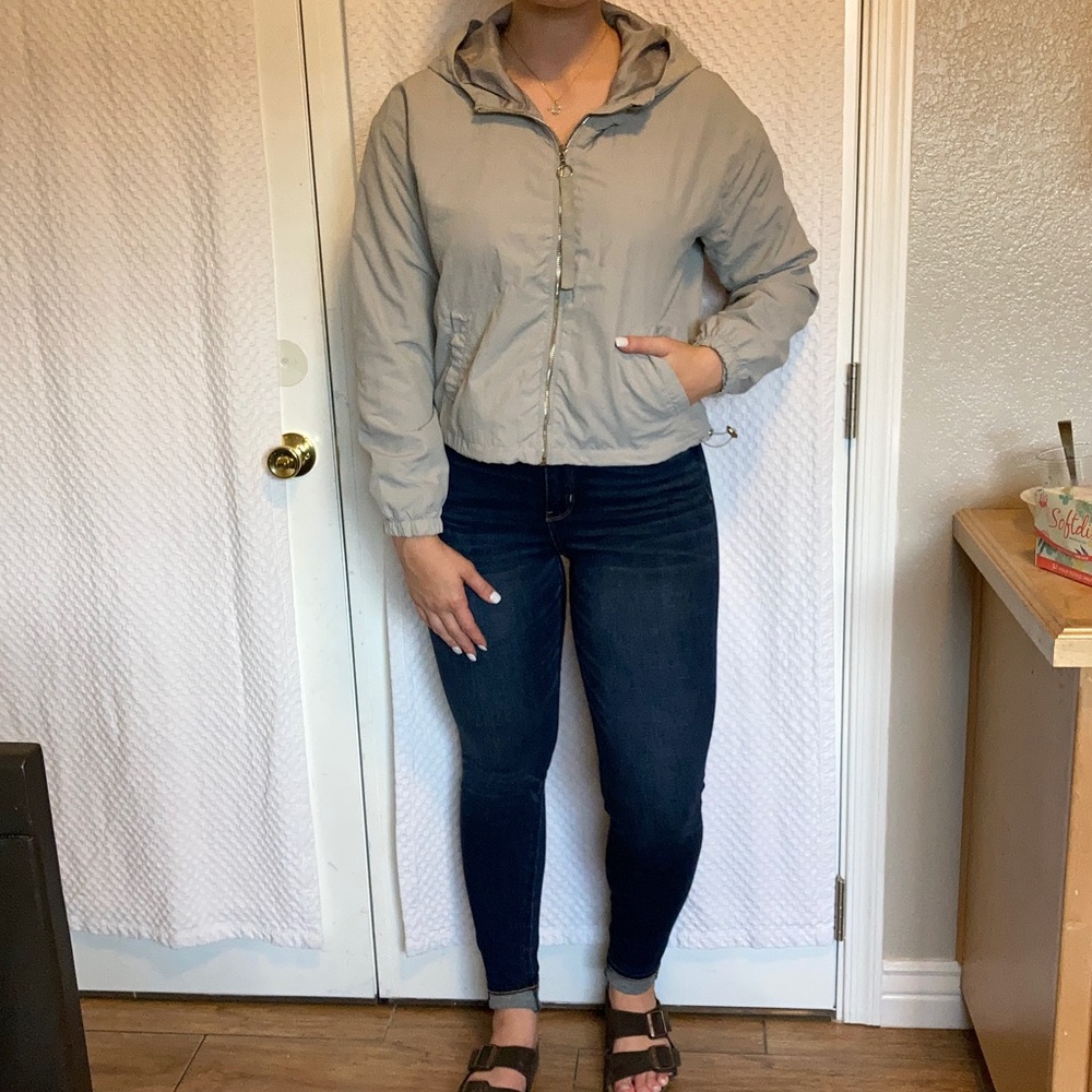 Gray lightweight jacket